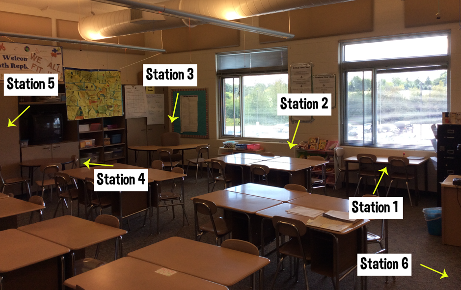Math Station Setup – Educational Aspirations